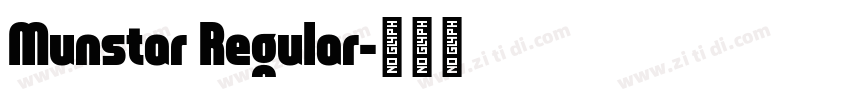 Munstar Regular字体转换